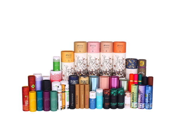 廣州廠家化裝品臉霜紙筒 精油包裝紙罐 銀卡逆向UV印刷圓型紙盒