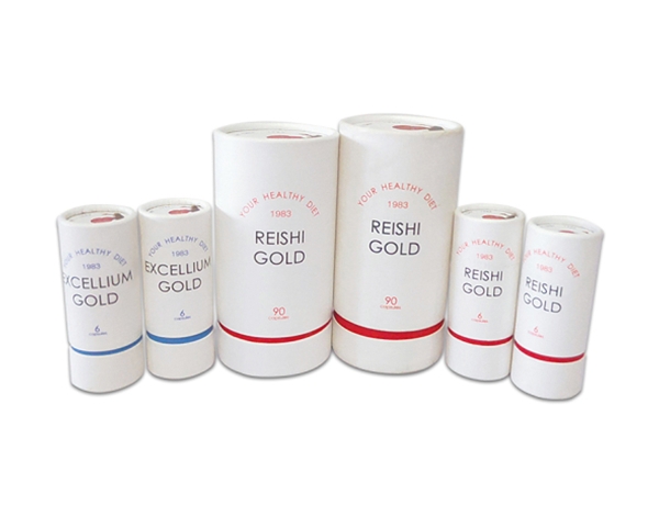 高級特種紙罐 靈芝粉膠囊包裝紙盒 中間露色紙筒 燕窩保健品圓筒